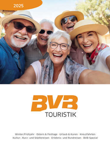 BVB Touristik aus Berlin liefert Reiseideen und Preisvergleiche zu künftigen Busreisen.