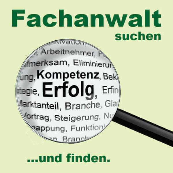 Fachanwälte finden und Anwaltsgebühren anhand des Streitwerts berechnen.