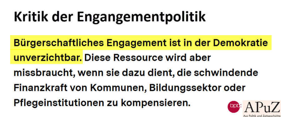 Presseauszug bpb: Missbrauchhinweis aus den eigenen Reihen der Engagementpolitik.
