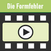 YouTube-Video: Formfehler vermeiden